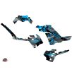   Karosszéria védő dekor matrica készlet Quad POLARIS Evil Szürke/Kék Széria