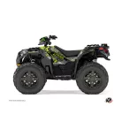 Karosszéria védő dekor matrica készlet Quad POLARIS Evil Szürke/Zöld Széria