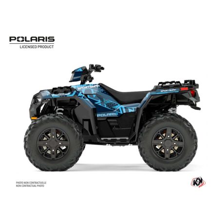 Karosszéria védő dekor matrica készlet Quad POLARIS Stun Kék Széria