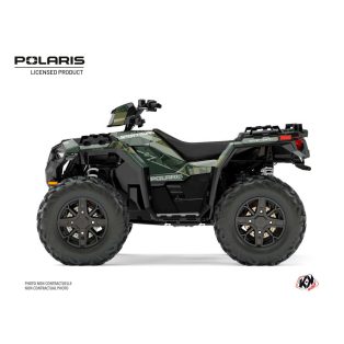   Karosszéria védő dekor matrica készlet Quad POLARIS Stun Zöld Széria