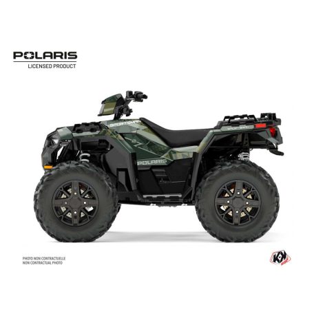 Karosszéria védő dekor matrica készlet Quad POLARIS Stun Zöld Széria
