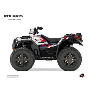   Karosszéria védő dekor matrica készlet Quad POLARIS Epik Fehér Széria