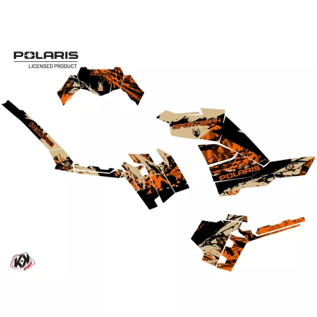 Karosszéria védő dekor matrica készlet Quad POLARIS Chaser Homokszínű Széria