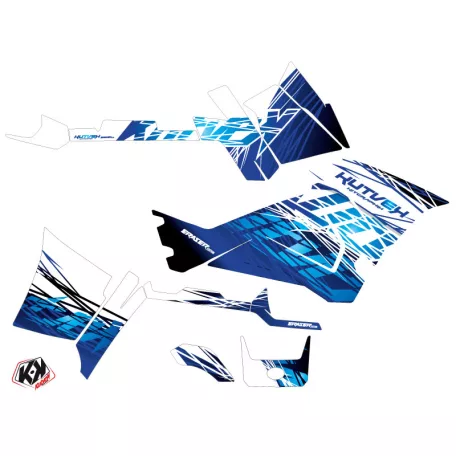 Karosszéria védő dekor matrica készlet Quad POLARIS Eraser Kék Széria
