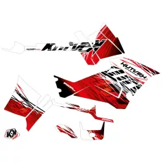   Karosszéria védő dekor matrica készlet Quad POLARIS Eraser Piros/Fehér Széria