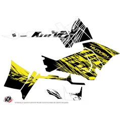   Karosszéria védő dekor matrica készlet Quad POLARIS Eraser fluo Sárga Széria