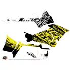 Karosszéria védő dekor matrica készlet Quad POLARIS Eraser fluo Sárga Széria