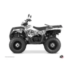 Karosszéria védő dekor matrica készlet Quad POLARIS Predator Fehér Széria