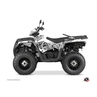   Karosszéria védő dekor matrica készlet Quad POLARIS Predator Fehér Széria