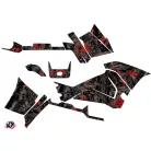 Karosszéria védő dekor matrica készlet Quad POLARIS Camo Fekete/Piros Széria