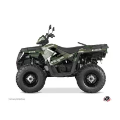  Karosszéria védő dekor matrica készlet Quad POLARIS Vintage polaris 60th anniversary Zöld Széria