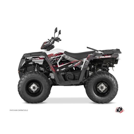 Karosszéria védő dekor matrica készlet Quad POLARIS Action Piros Széria