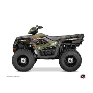   Karosszéria védő dekor matrica készlet Quad POLARIS Action Zöld Széria