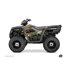   Karosszéria védő dekor matrica készlet Quad POLARIS Action Zöld Széria