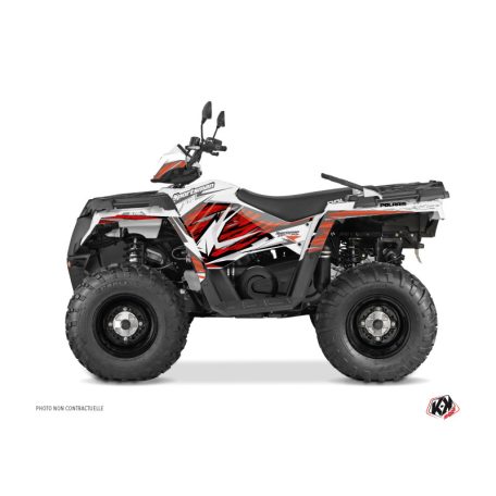 Karosszéria védő dekor matrica készlet Quad POLARIS Jungle Piros Széria
