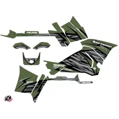   Karosszéria védő dekor matrica készlet Quad POLARIS Jungle Zöld Széria