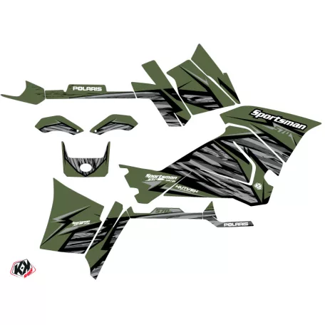 Karosszéria védő dekor matrica készlet Quad POLARIS Jungle Zöld Széria