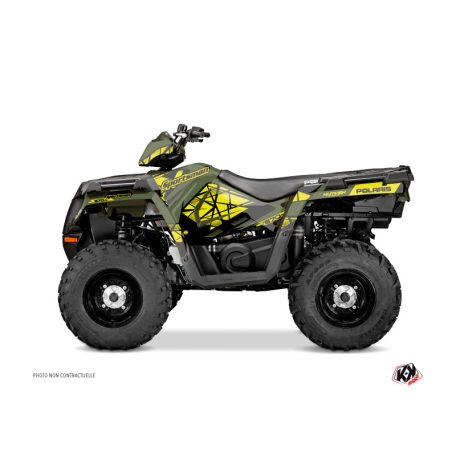 Karosszéria védő dekor matrica készlet Quad POLARIS Spin Sárga Széria