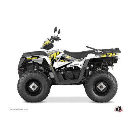 Karosszéria védő dekor matrica készlet Quad POLARIS Visor Sárga Széria