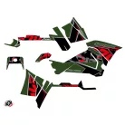 Karosszéria védő dekor matrica készlet Quad POLARIS Visor Zöld Széria