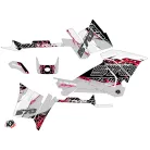 Karosszéria védő dekor matrica készlet Quad POLARIS Action Szürke/Piros Széria