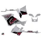Karosszéria védő dekor matrica készlet Quad POLARIS Rock Szürke/Piros Széria