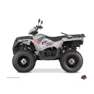 Karosszéria védő dekor matrica készlet Quad POLARIS Vintage polaris Szürke Széria