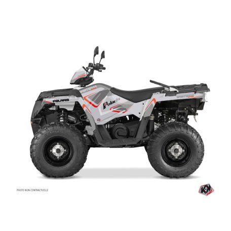 Karosszéria védő dekor matrica készlet Quad POLARIS Vintage polaris Szürke Széria