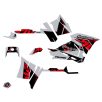   Karosszéria védő dekor matrica készlet Quad POLARIS Visor Szürke/Piros Széria