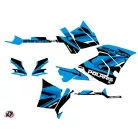 Karosszéria védő dekor matrica készlet Quad POLARIS Hidden Kék/Fehér Széria