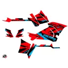 Karosszéria védő dekor matrica készlet Quad POLARIS Hidden Piros/Kék Széria