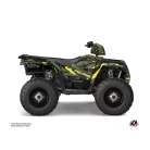 Karosszéria védő dekor matrica készlet Quad POLARIS Hidden Zöld/Sárga Széria