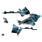 Karosszéria védő dekor matrica készlet Quad POLARIS Evil Szürke/Kék Széria