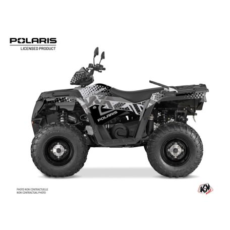 Karosszéria védő dekor matrica készlet Quad POLARIS Stun Szürke Széria