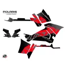Karosszéria védő dekor matrica készlet Quad POLARIS Stun Fekete Széria