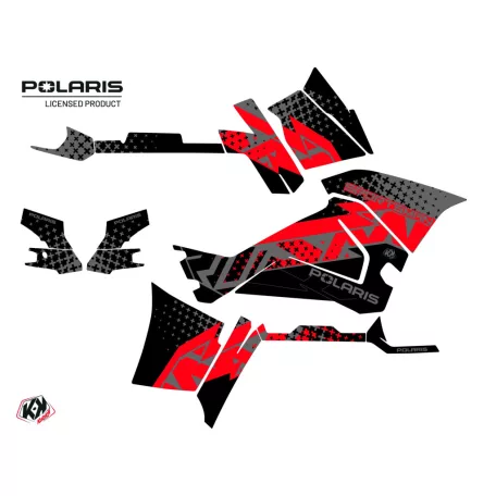 Karosszéria védő dekor matrica készlet Quad POLARIS Stun Fekete Széria
