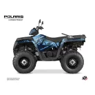Karosszéria védő dekor matrica készlet Quad POLARIS Stun Kék Széria