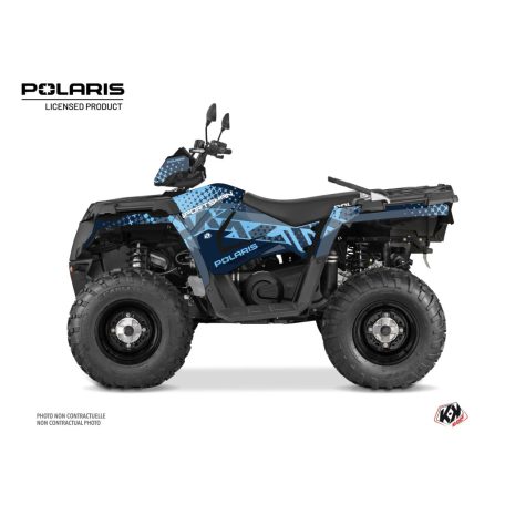 Karosszéria védő dekor matrica készlet Quad POLARIS Stun Kék Széria