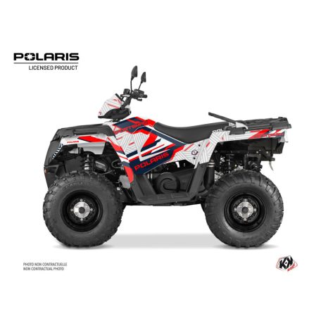 Karosszéria védő dekor matrica készlet Quad POLARIS Epik Fehér Széria