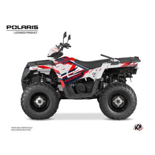   Karosszéria védő dekor matrica készlet Quad POLARIS Epik Fehér Széria