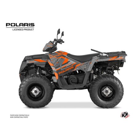 Karosszéria védő dekor matrica készlet Quad POLARIS Epik Szürke Széria