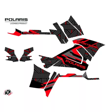 Karosszéria védő dekor matrica készlet Quad POLARIS Epik Fekete Széria