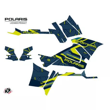Karosszéria védő dekor matrica készlet Quad POLARIS Epik Kék Széria