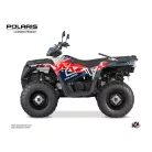 Karosszéria védő dekor matrica készlet Quad POLARIS Stun Fehér Széria