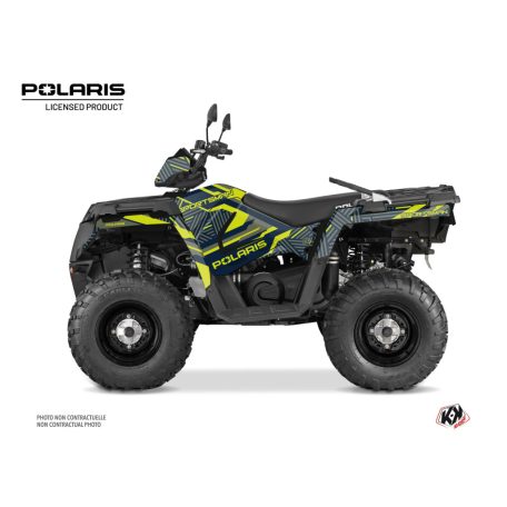 Karosszéria védő dekor matrica készlet Quad POLARIS Epik Zöld Széria