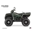 Karosszéria védő dekor matrica készlet Quad POLARIS Stun Zöld Széria