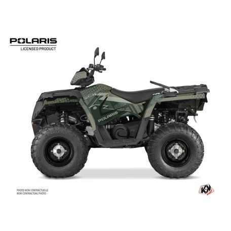 Karosszéria védő dekor matrica készlet Quad POLARIS Stun Zöld Széria