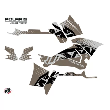 Karosszéria védő dekor matrica készlet Quad POLARIS Stun Bronze Széria