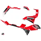 Karosszéria védő dekor matrica készlet Quad POLARIS Rock Piros Széria