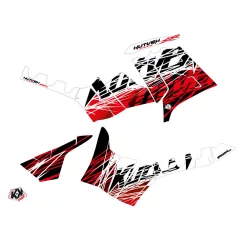   Karosszéria védő dekor matrica készlet Quad POLARIS Eraser Piros/Fehér Széria